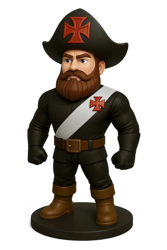 Estatueta Mascote do Vasco da Gama 16cm - 3D Fans - Mascotes