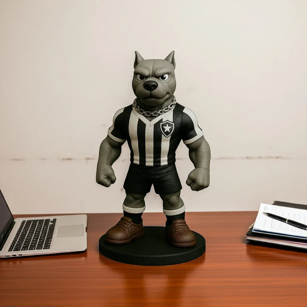 Estatueta Mascote do Botafogo 16cm - Edição Especial - 3D Fans - Mascotes