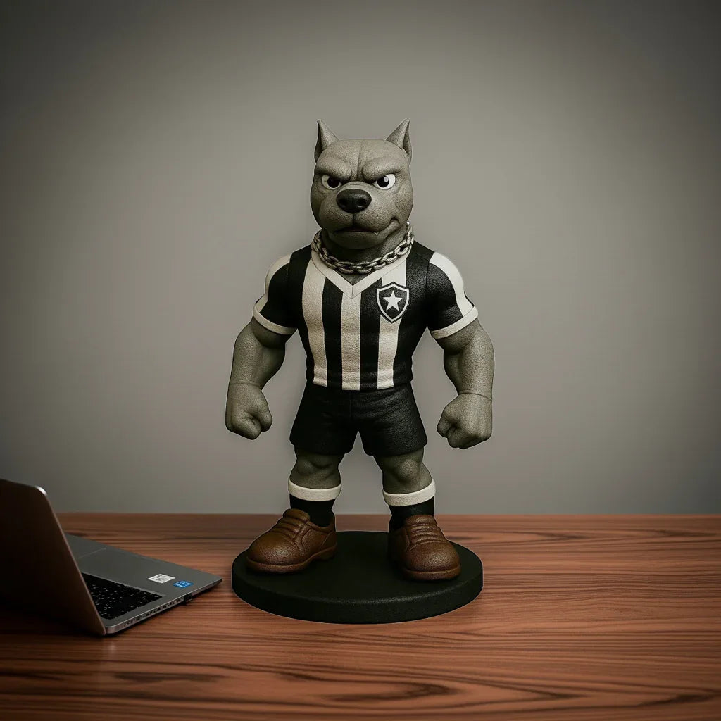 Estatueta Mascote do Botafogo 16cm - Edição Especial - 3D Fans - Mascotes