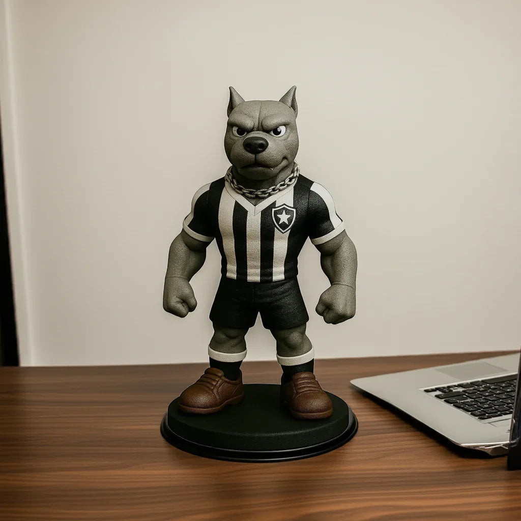 Estatueta Mascote do Botafogo 16cm - Edição Especial - 3D Fans - Mascotes