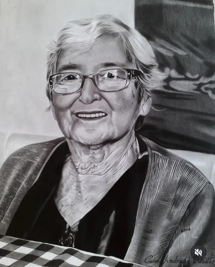 Retrato realista em grafite