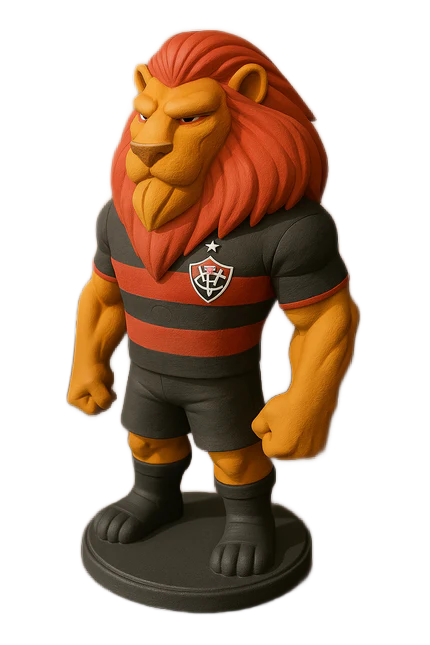 Estatueta Mascote Leão Vitória