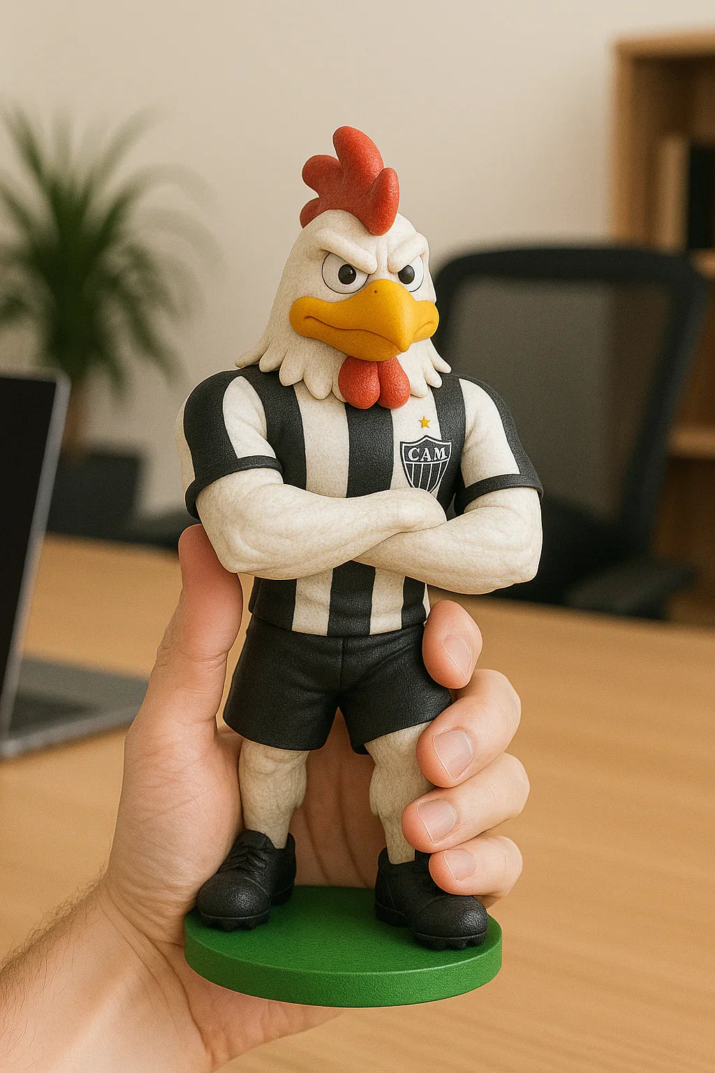 Estatueta Mascote do Atlético Mineiro 16cm - 3D Fans - Mascotes