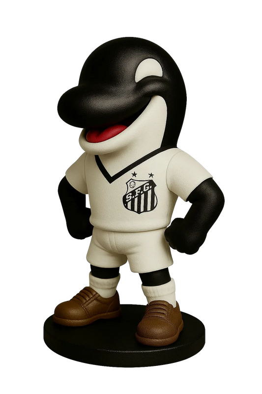 Estatueta Mascote do Santos 16cm - 3D Fans - Mascotes