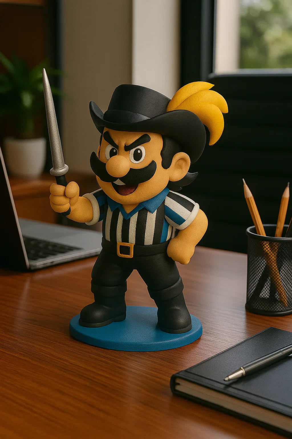 Estatueta Mascote do Grêmio 16cm - 3D Fans - Mascotes