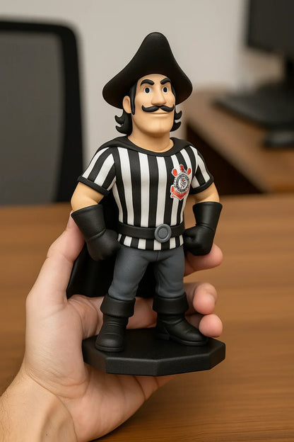 Estatueta Mascote do Corinthians 16cm - 3D Fans - Mascotes