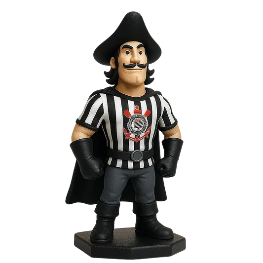 Estatueta Mascote do Corinthians 16cm - 3D Fans - Mascotes