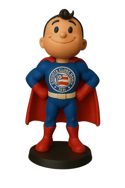 Etatueta Mascote Bahia Super Homem 16cm - 3D Fans - Mascotes