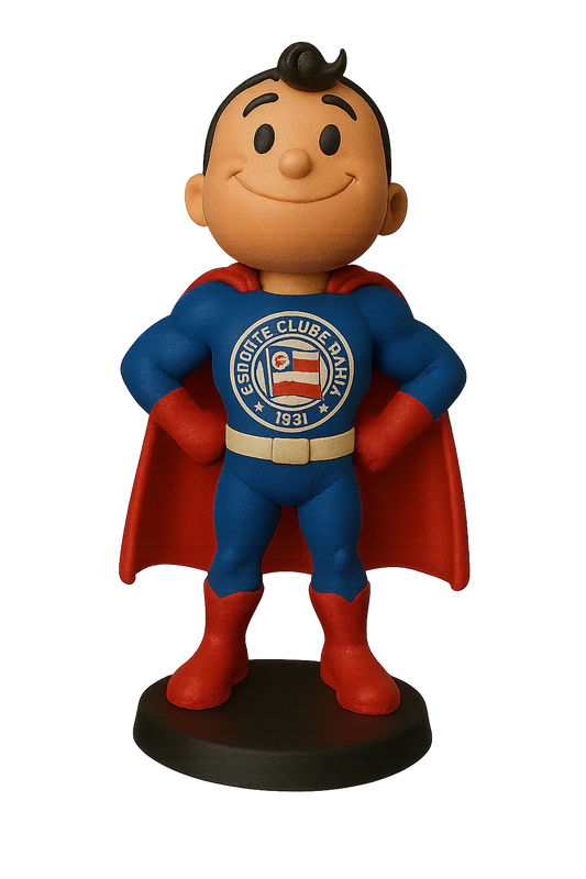 Etatueta Mascote Bahia Super Homem 16cm - 3D Fans - Mascotes