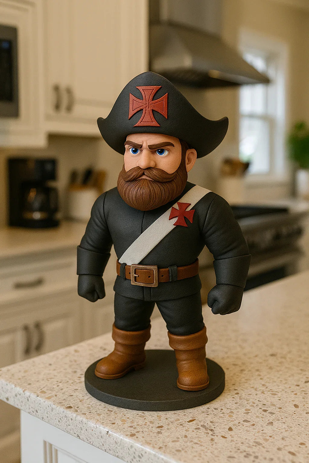 Estatueta Mascote do Vasco da Gama 16cm - 3D Fans - Mascotes