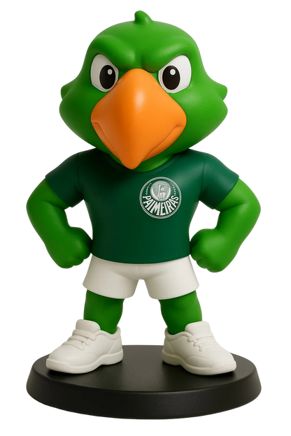 Estatueta Mascote Palmeiras Periquito - Edição Especial - 3D Fans - Mascotes