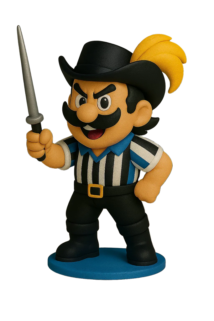 Estatueta Mascote do Grêmio 16cm - 3D Fans - Mascotes