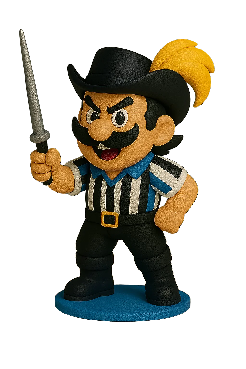 Estatueta Mascote do Grêmio 16cm - 3D Fans - Mascotes