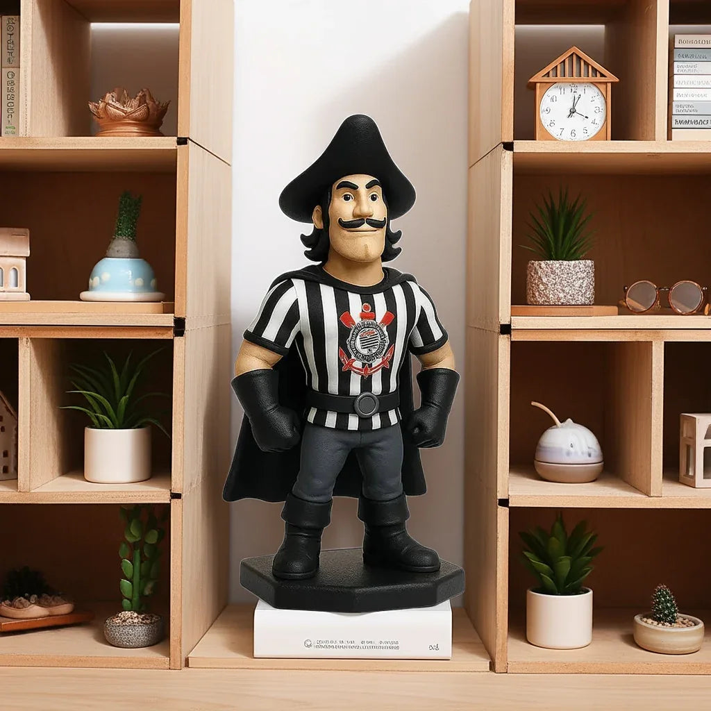 Estatueta Mascote do Corinthians 16cm - 3D Fans - Mascotes