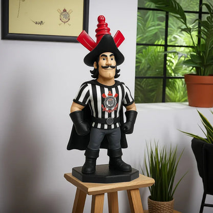 Estatueta Mascote do Corinthians 16cm - 3D Fans - Mascotes