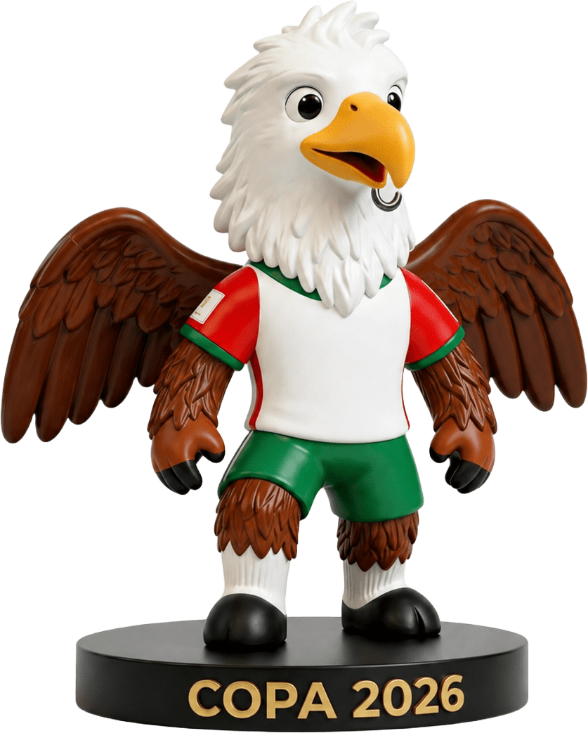 Copa do Mundo 2026 - Mascote Águia Americana - Colecionador Premium