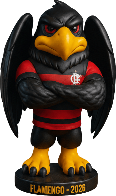Estatueta Mascote Urubu Flamengo - Edição Especial
