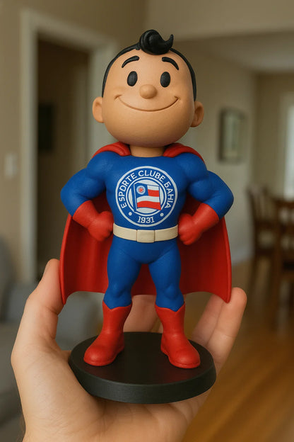 Etatueta Mascote Bahia Super Homem 16cm - 3D Fans - Mascotes