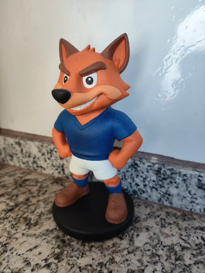 Estatueta Mascote do Cruzeiro Raposa 16cm - 3D Fans - Mascotes