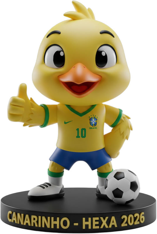 Mascote Canarinho Seleção Brasileira - Premium Colecionador