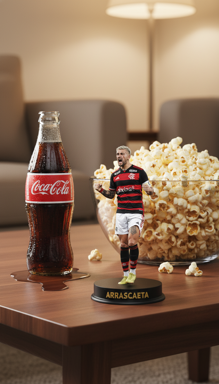 Miniatura 3D do Jogador Giorgian De Arrascaeta – Flamengo