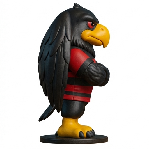Estatueta Mascote Urubu Flamengo - Edição Especial