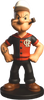 Estatueta Mascote do Flamengo Popeye - Edição Especial
