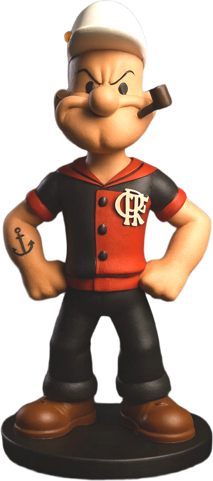 Estatueta Mascote do Flamengo Popeye - Edição Especial