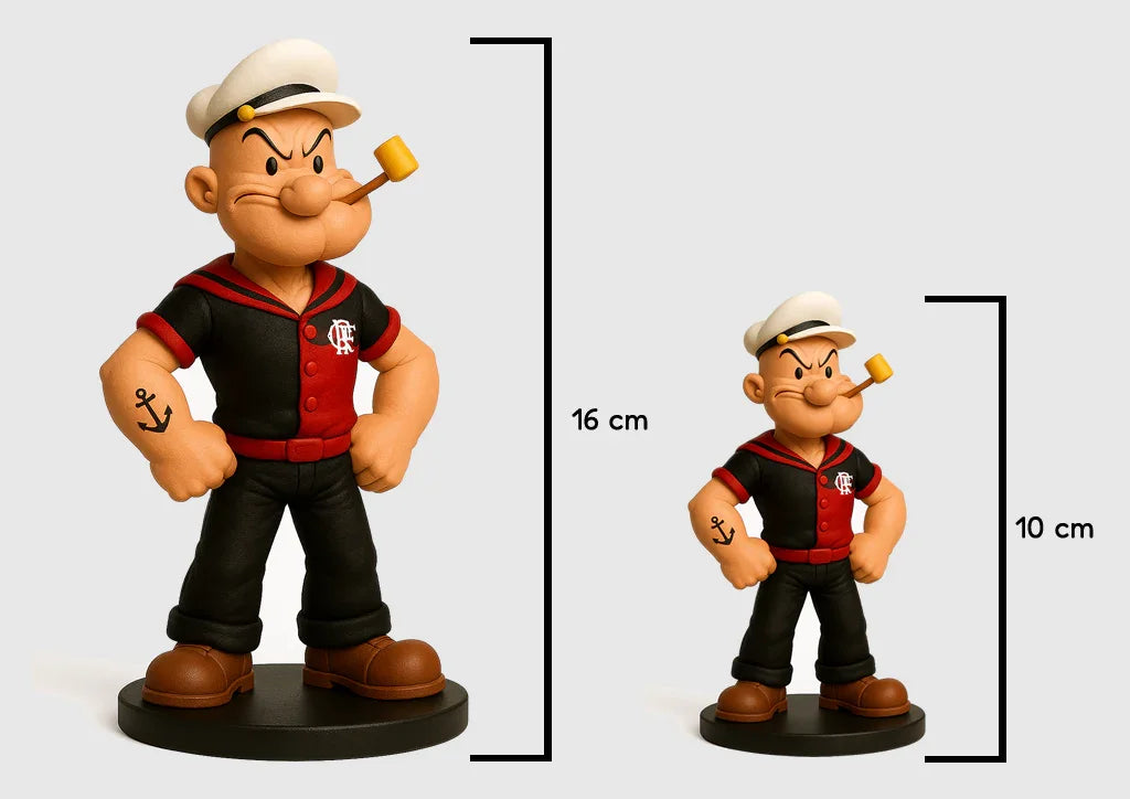 Estatueta Mascote do Flamengo Popeye - Edição Especial