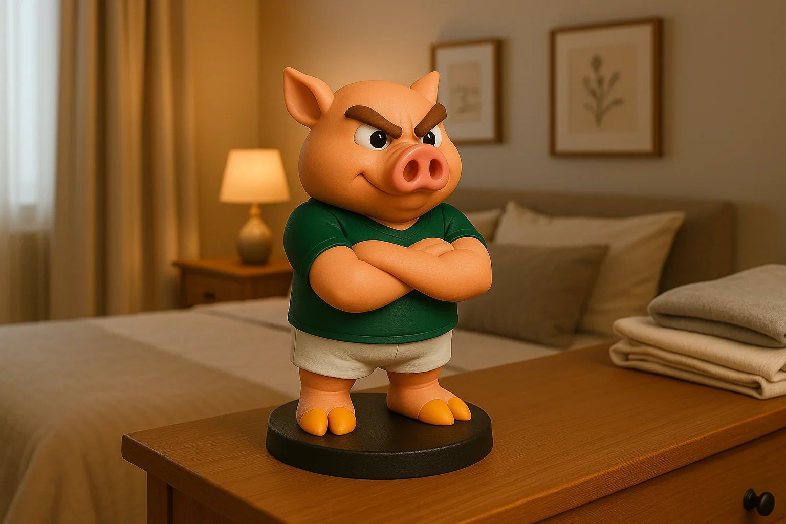 Estatueta Mascote do Palmeiras 16cm - 3D Fans - Mascotes