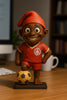 Estatueta Mascote do Internacional Saci 16cm - 3D Fans - Mascotes
