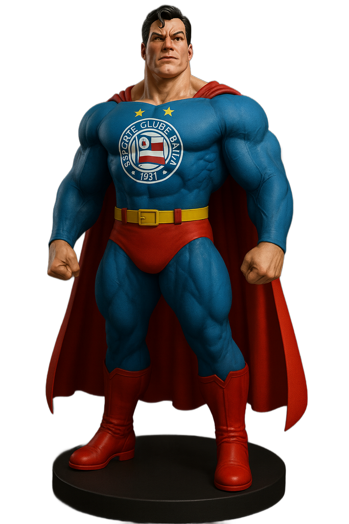 Estatueta Mascote Bahia Super Man